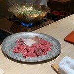 杦 - 鯨　丹波牛　鴨のしゃぶしゃぶ