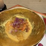 杦 - 魚介、黄身酢ジュレ和え