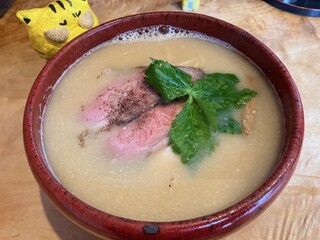 Baikatei - 酒かすのらーめん　1,360円(税込)　※寄ってみた