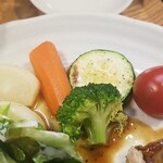 キッチン ブルー グローブ - 残しておいた野菜