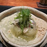 薪炭まだら - 温は、平鯵と文旦