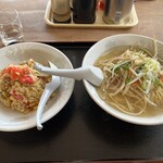 Tomisato - 塩やさいラーメン&半チャーハン