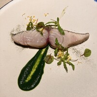 リストランテ シンティッラ - 鰆　45℃  春菊の香り