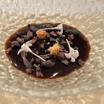 スリオラ - ペドロヒメネス香るビロードのようなフォアグラ　シェリービネガーのジュレ