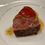 スリオラ - 牛ロースのパリージャ　ピキージョ ピーマンの軽い煮込み