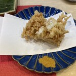 Miyoshi Zushi - 白魚の天ぷら(カレー塩を添えて)