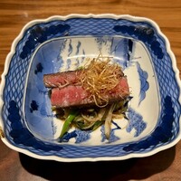 桃仙閣 東京 - 和牛と葱の香り炒め