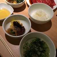 天壇 赤坂店 - 特切り肩三角定食 ¥1,500.- チョイ肉が薄い