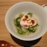 赤坂 藤田 - 白子と佐賀のあおさのおかゆ