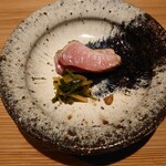 赤坂 藤田 - よこわまぐろと行者にんにく