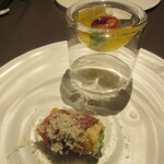 ファン・ダルクオーレ - ゴルゴンゾーラとピータンの、山菜の春巻き