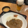 Kushikatsu Dengana - 生ビールとカレー