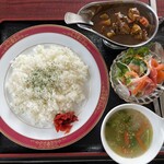 酒楽食家こいけ - 料理写真:ポークカレーセット（日替わり）