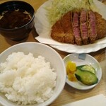 とんかつ野崎 - 牛ヒレカツレツ定食 3,900円