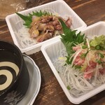 Tano Hei Tei Sashimi Semmon Ten - 上喜元、ホタルイカ、ネギトロ