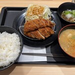 Matsunoya - 鬼おろしポン酢ささみかつ定食豚汁セット ¥890