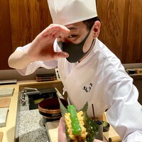 鮨結う紬 - ⑪プリン巻き
                    ・あん肝とキュウリの痛風巻、奈良漬け付き