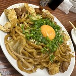 恵比寿 スタンド富士 - ホルモン焼きそば