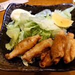 海鮮居酒屋 一の星 - 鶏皮ギョーザ