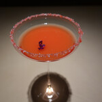 野田 - 苺とラベンダーの甘酒カクテル