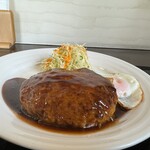 御食事&喫茶 喰亭 - ジャンボハンバーグ定食1500円