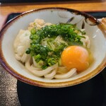 松製麺所 - 釜玉うどんアップ