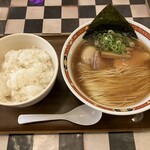 中華そば 麺や食堂 - 味玉中華そば ライス