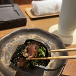 やきとり松里 - 鶏生ハムの海苔巻き