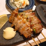 やきとんひなた - 新生姜の肉巻きとアスパラ肉巻き