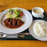 地ビールレストラン - ◆「牛肉の月山ビール煮セット」 