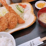 とんかつ杉 - ミックス定食1320円