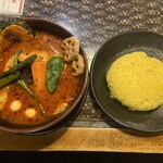 Asian Bar RAMAI - スープカレー（チキン スープ大盛り 辛さ7 ライスM約300g）
                        1350円