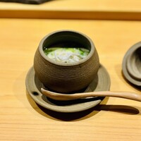 すしの - 菜の花とシラスの茶碗蒸し