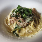 クラリタ ダ マリッティマ - やまゆりポーク挽肉とスイスチャードのキタッラ