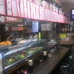 花門 - お店のカウンター席です。