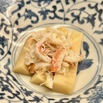 銀座 上瀧 - 2024.3.  間人蟹と朝堀り筍~間人蟹衣~