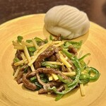 銀座 上瀧 - 2024.3.  上田畜産神戸ビーフ但馬玄の青椒牛肉~青椒但馬牛肉絲~