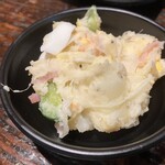 Tenchouno Hitorigoto - お通しのポテトサラダ。美味しい。