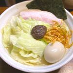 無銘 - 熟成練り醤油らーめん￥850＋味玉￥100　2024.3.1