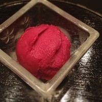 天ぷら ひさご - 季節のシャーベット(ぶどう)
                
                ぐるなびシークレットクーポンでサービス。