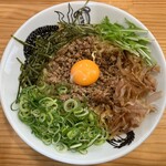 麺屋にぼすけ - 鶏油まぜそば 特盛