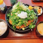 Tonkatsu Katsukichi - ネギおろポンロースかつ定食