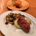 KAKI's kitchen BASSA - Antipasti 自家製ソーセージのグリル。1800円