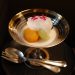 螢 - 甘味：栗のパンナコッタ