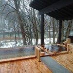 都わすれ - 泊まった部屋「草笛」の露天風呂　広くて気持ち良かった！！