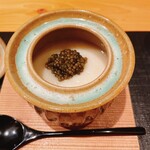 御料理 まつ山 - 玉ねぎの茶碗蒸し