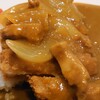 Bisutoro Supun - かつカレー　アップし過ぎた！！　玉ねぎも豚肉も沢山入っていて美味しかった！！　安心する味！！