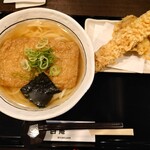 細うどん専門 白庵 - きつねうどん870円＋ちくわ天250円＋とり天300円