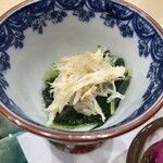 京都 鮨 桃の木 - 蟹と水菜