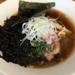 RAMEN LAB REN 煉 - 醤油:細麺（選択）、黒ばらのり（トッピング）、鳥チャーシュー→豚ももチャーシュー（変更）